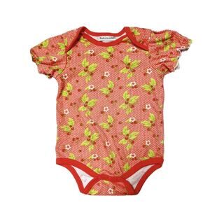 Babyworks Strawberry Print Bodysuit 6-9m